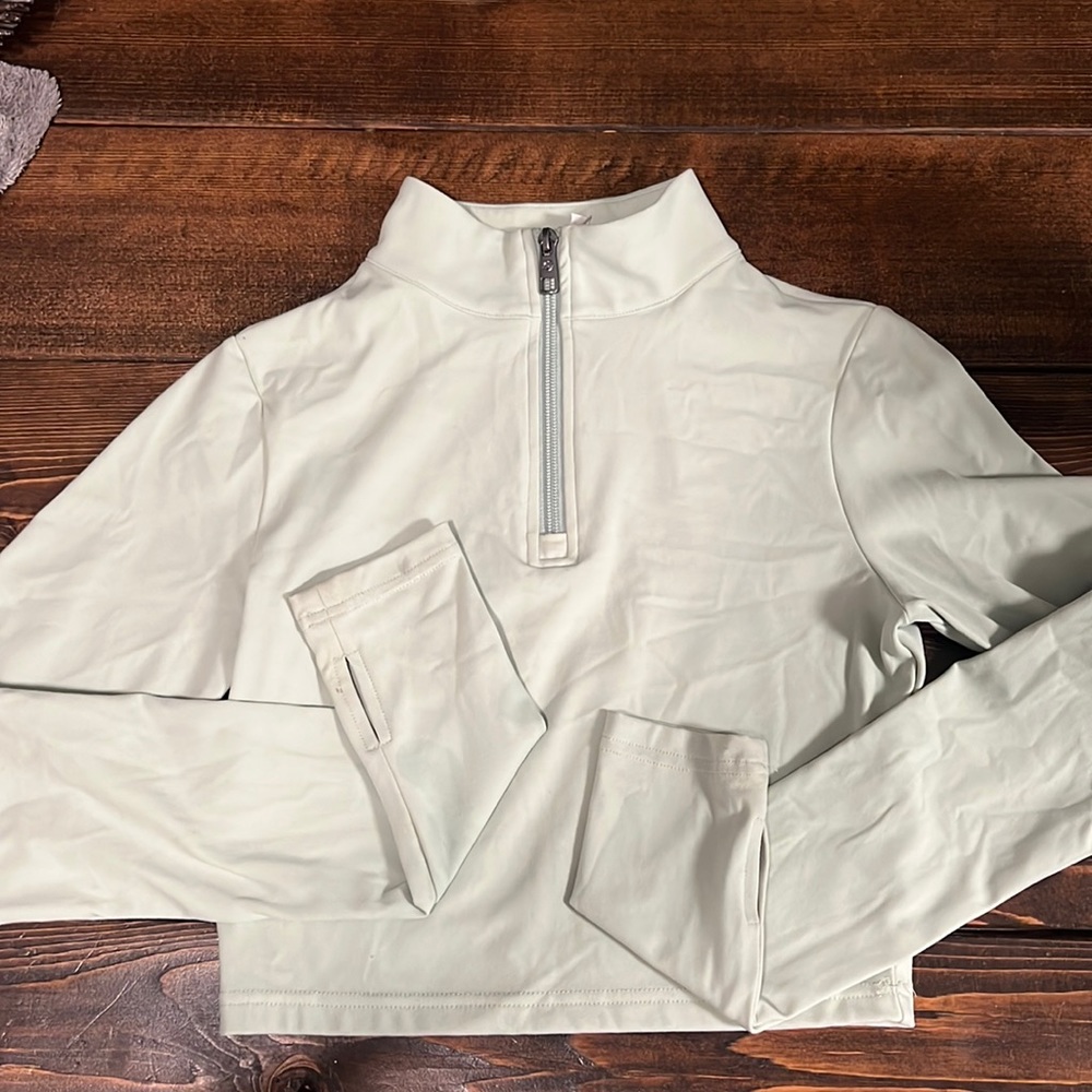 Balance Athletica Vitality refine cropped zip halogen